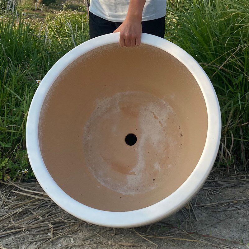 陶瓷大花盆特大号户外庭院阳台种花种菜种树盆地面花盆特大口径70