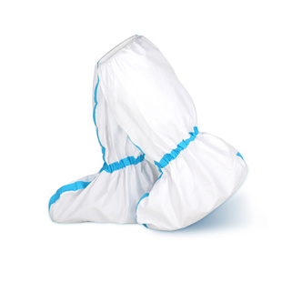 隔离鞋套一次性防护靴套长款高筒防水疫情防护服隔离衣用防疫脚套