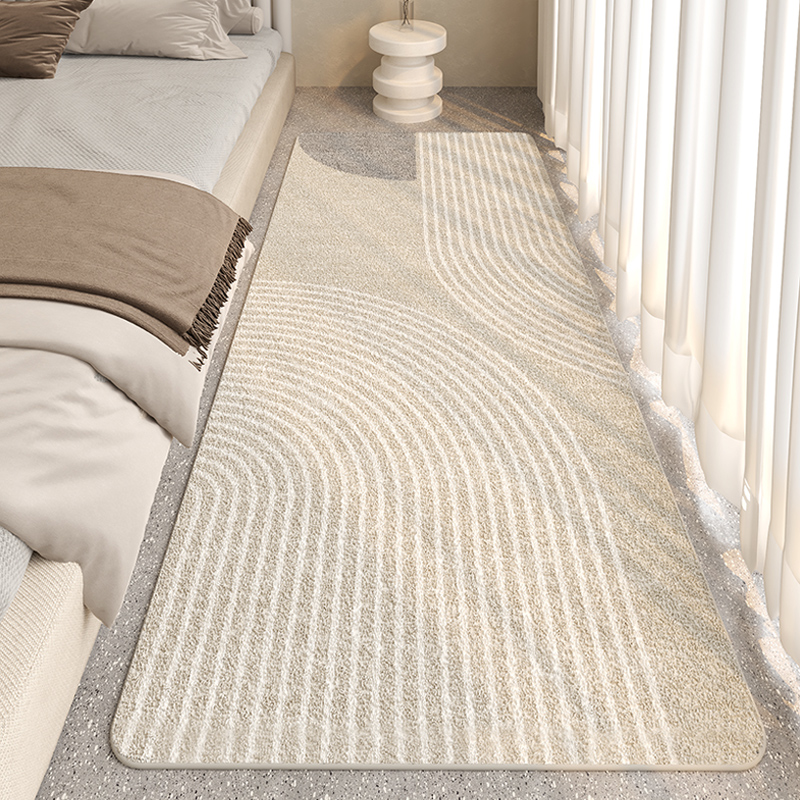 卧室床边地毯客厅日式侘寂风地垫房间耐脏阳O台飘窗垫子长条床边