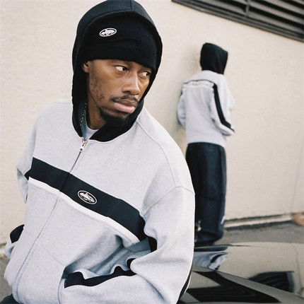 Corteiz 连帽拉链 RIBBED SPORTEIZ ZIP HOODIE 男女螺纹运动卫衣