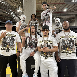 syna短袖美式复古休闲T恤男女同款高街时尚打底衫人物印花短袖T恤