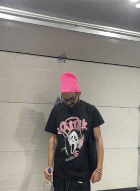 Synaworld夏季短袖T恤透气休闲欧美明星同款嘻哈说唱街头个人品牌