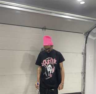 Synaworld夏季短袖T恤透气休闲欧美明星同款嘻哈说唱街头个人品牌