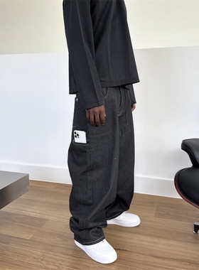 Sweats 宽松牛仔裤男女 DENIM BAGGY JEANS - BLACK 黑色百搭长裤