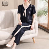 妍影妈妈夏装 母亲节两件套 运动套装 时尚 短袖