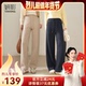 直筒裤 保暖加绒鹅绒裤 烈儿超值年货节 妍影妈妈冬装