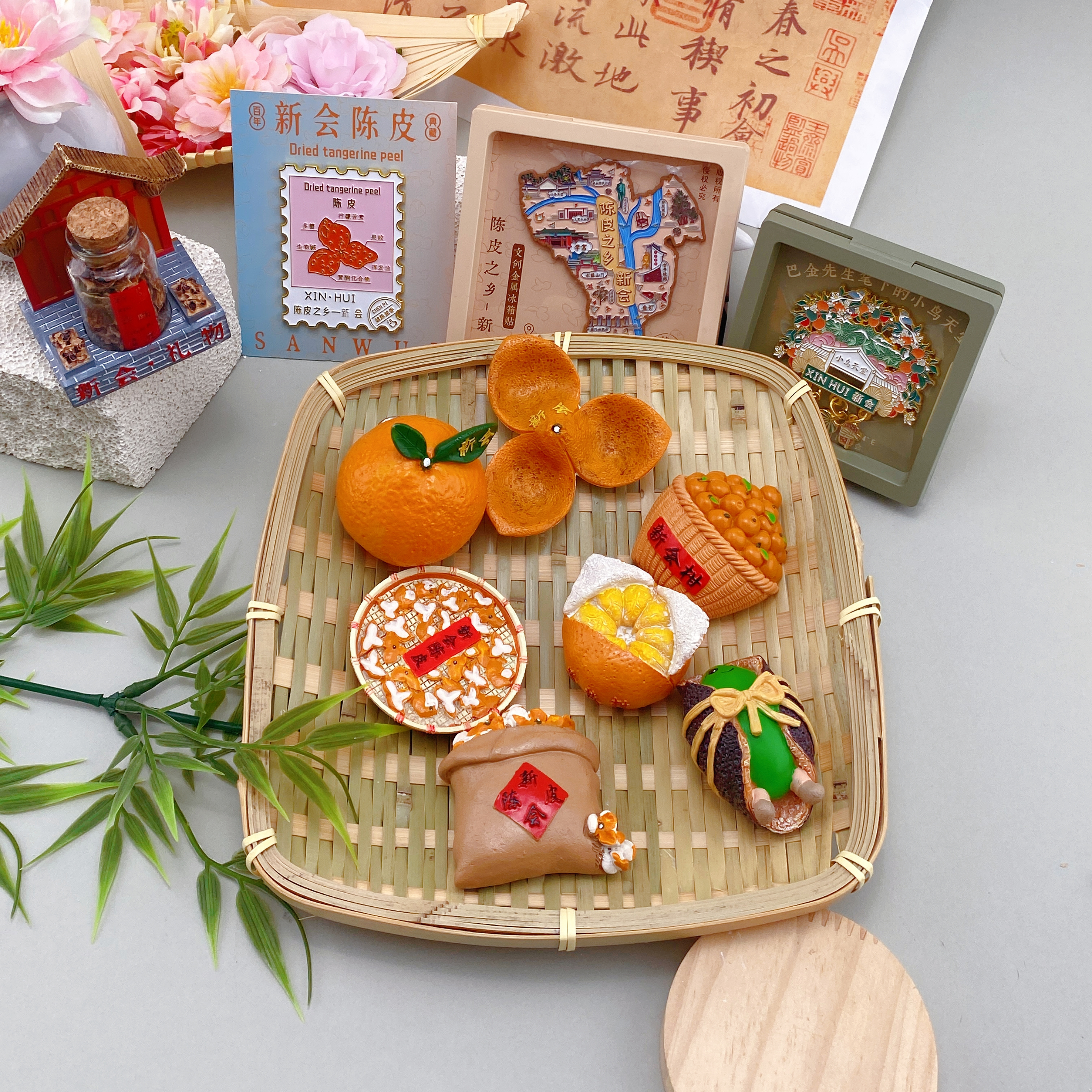 新会文创冰箱贴创意摆件磁吸