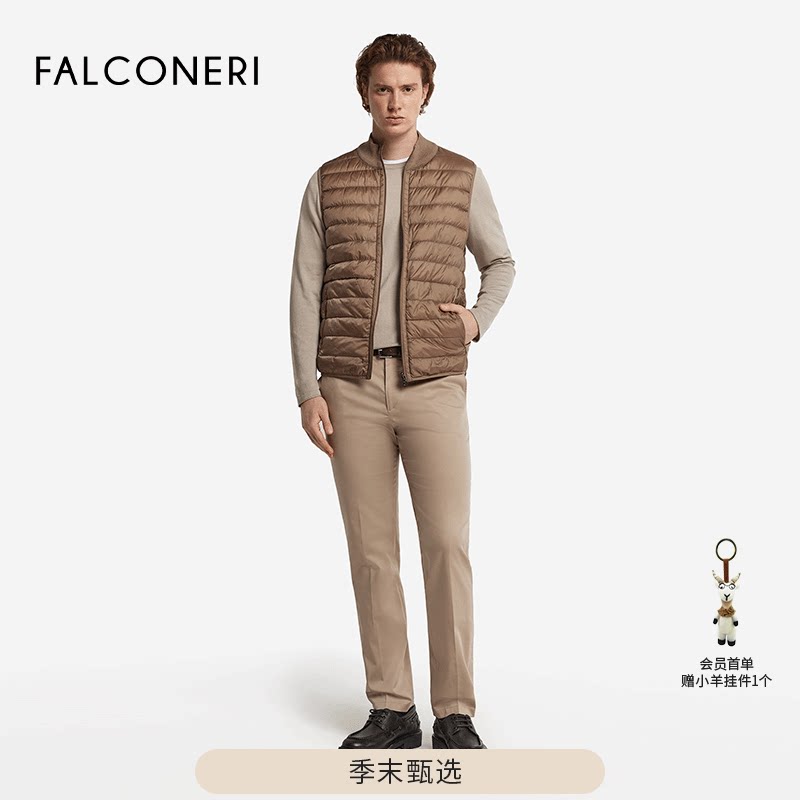 【季末折扣】FALCONERI男日常通勤双面羽绒马甲背心羽绒服UCC105G