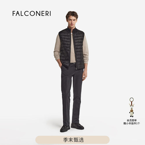 【季末折扣】FALCONERI男日常通勤双面羽绒马甲背心羽绒服UCC105G