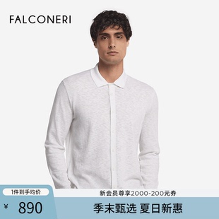 翻領襯衫 FALCONERI25年新品 UML0205 百搭長袖 時尚 男士 經(jīng)典