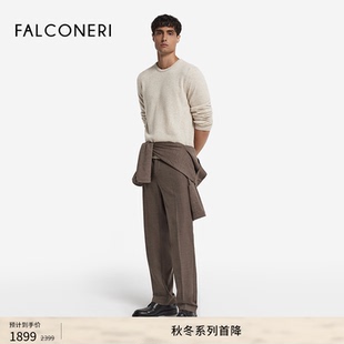 【季末折扣】FALCONERI男士长袖毛衣原色新年山羊绒针织衫UML228L
