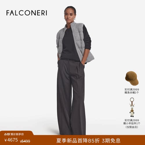 FALCONERI女士时尚日常通勤双面可穿羽绒服无袖羽绒背心DCC105W