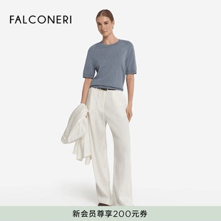 T恤DMM490E 简约圆领纯棉短袖 FALCONERI女士时尚 意式