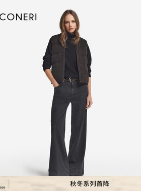 【季末折扣】FALCONERI女士双面原色羊绒无袖羽绒背心DCC105P