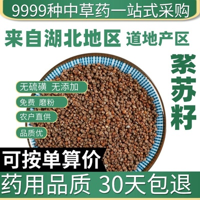 中药材野生特级正品紫苏籽 紫苏子食用可可现磨紫苏籽粉50g