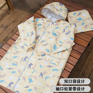 儿童雨衣男童女童小学生小孩宝宝恐龙雨披幼儿园有书包位 2023新款