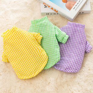 小狗狗衣服冬天两脚保暖小型犬泰迪比熊棉衣ins风宠物狗服饰