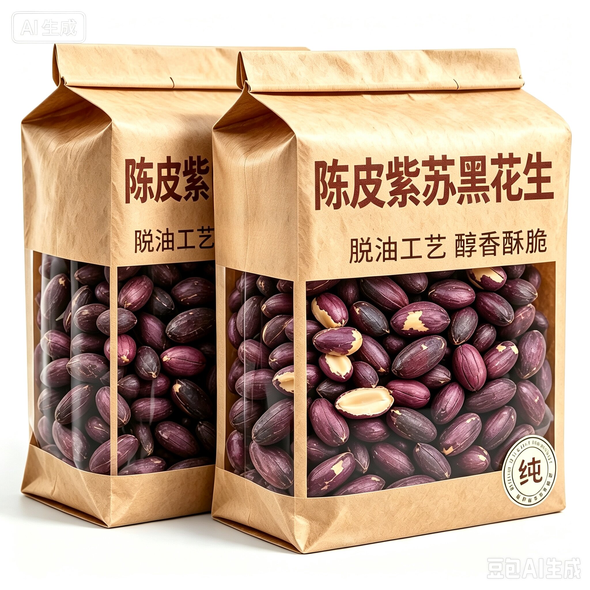 陈皮紫苏黑花生脱油酥脆下酒菜图片