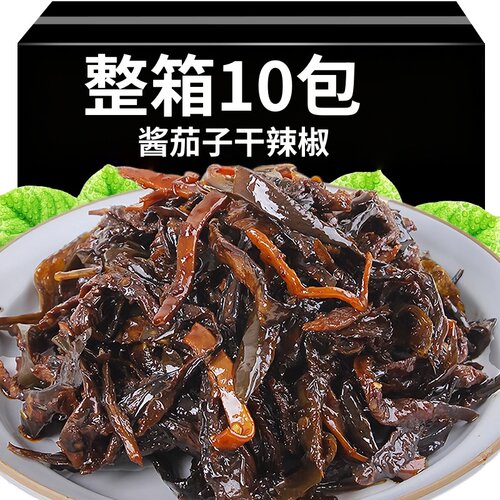 延吉特产酱茄子干辣椒拌饭即食