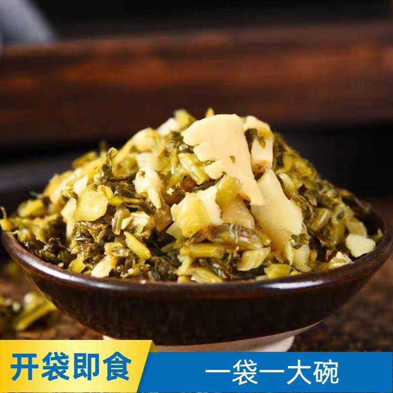杭州特产天目山雪菜春笋新鲜咸菜开袋即食酸菜下饭菜休闲开胃鲜笋