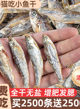 无盐小鱼干猫零食增肥发腮磨牙洁齿猫咪零食猫吃鱼干成幼猫粮无盐
