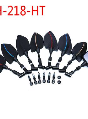 新款直销SH-218-HT摩托车后视镜改装通用镜配6个螺丝战斧镜电动车