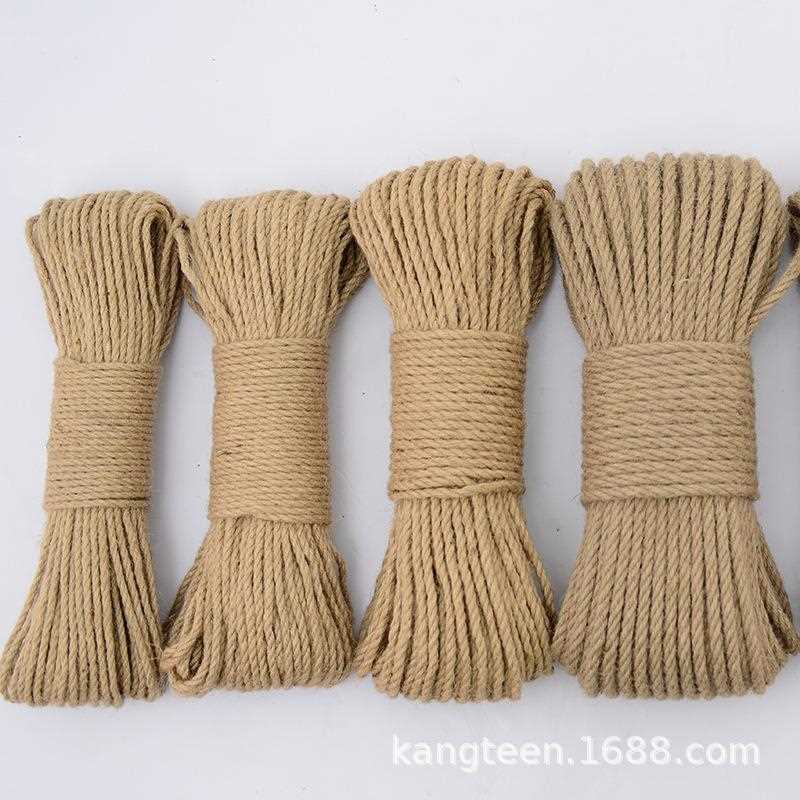 直销新款手工编织粗麻绳 1-14mm拧股麻绳 黄麻绳 粗细麻绳 编制麻