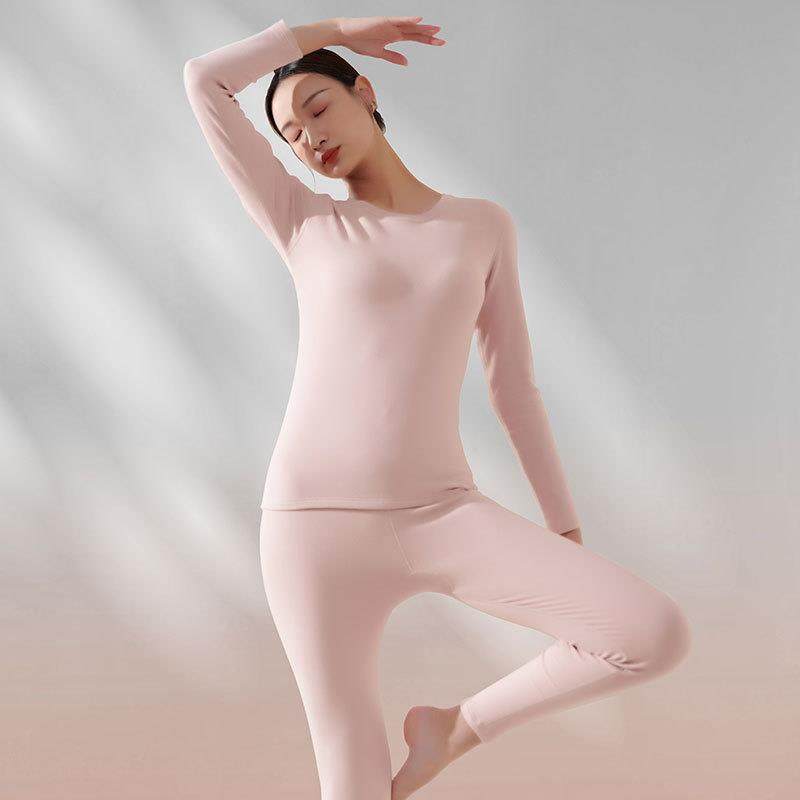 直销新款270G纯棉保暖内衣女款套装秋冬女士加厚加绒款