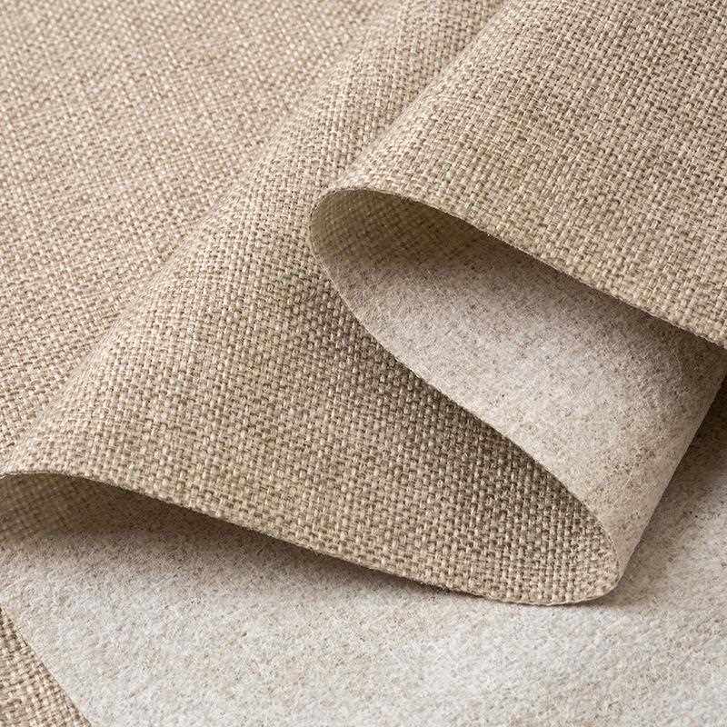 新款直销沙发布料仿麻布手工坐垫加厚粗亚麻棉麻纯色粗布帆布桌布