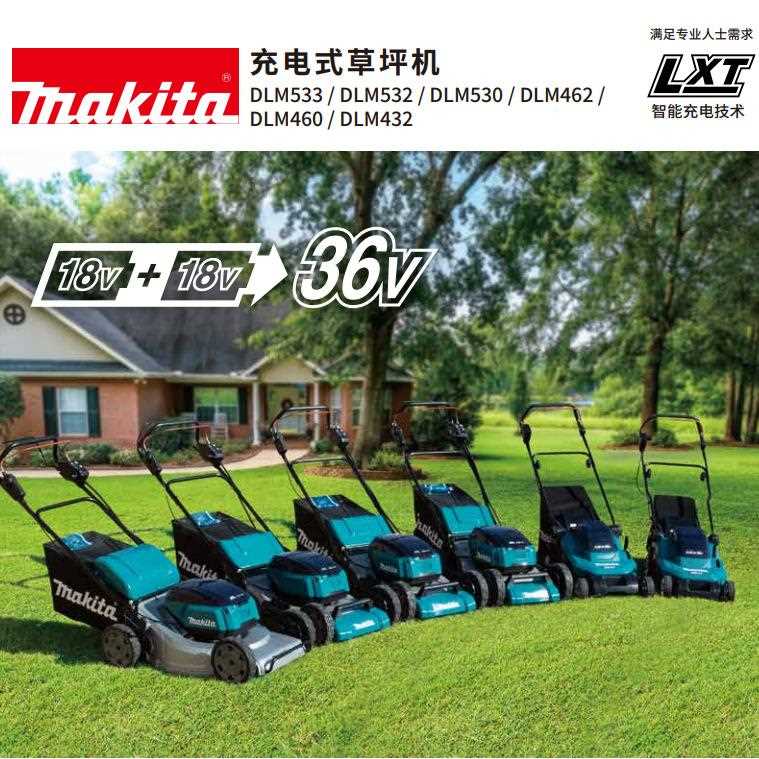 直销新款充电式割草机DLM533/532/530/462/432锂电草坪机
