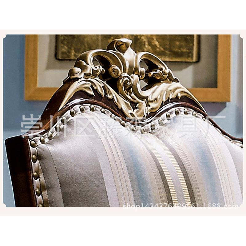 直销新款美式乡村沙发椅简约欧式扶手书椅新古典家具休闲椅