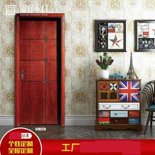 新款直销成都供应现代简约实木复合烤漆门 卧室免漆隔音手动门可