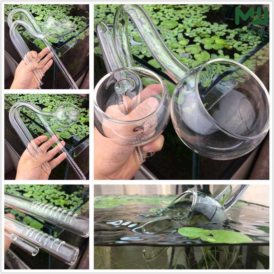 直销新款鱼缸玻璃进出水组件套装草缸过滤桶进水出水口带除油膜防