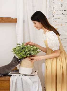 直销新款销售 植毛金钱叶尤加利配草仿真花假花婚庆装饰GF16296A