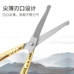 直销圆头复古梅花剪鼻毛剪刀不锈钢家用剪刀窗花绣花刺绣剪刀 新款