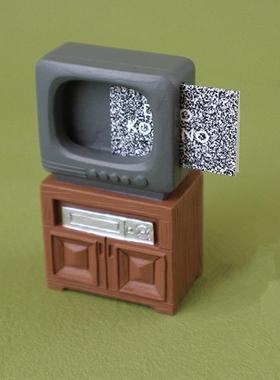 新款直销日式杂货zakka 家居微缩电视桌子家具树脂可爱小摆件礼品