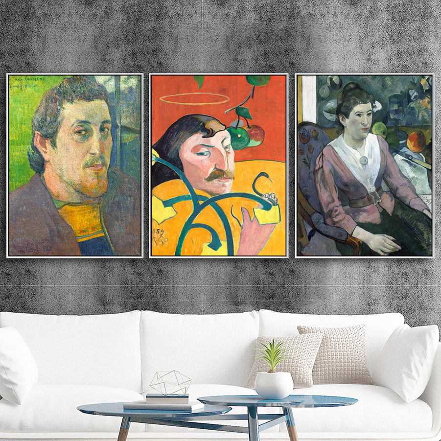 新款直销法国艺术微喷打印画芯画心paul gauguin保罗高更人物风景