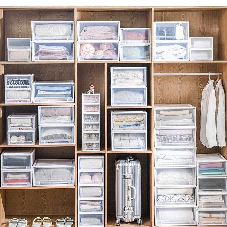 新款直销抽拉式收纳盒屉透明箱塑料屉柜自由组合衣柜屉抽屉收纳亚