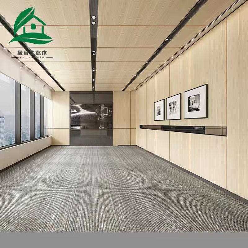 新款直销木饰面大板护墙板装饰板材竹木纤维集成墙板全屋快装免漆