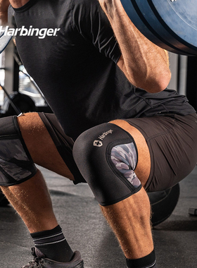 Harbinger哈彬者弹力护膝升级款训练硬拉健身力量举深蹲膝盖护具