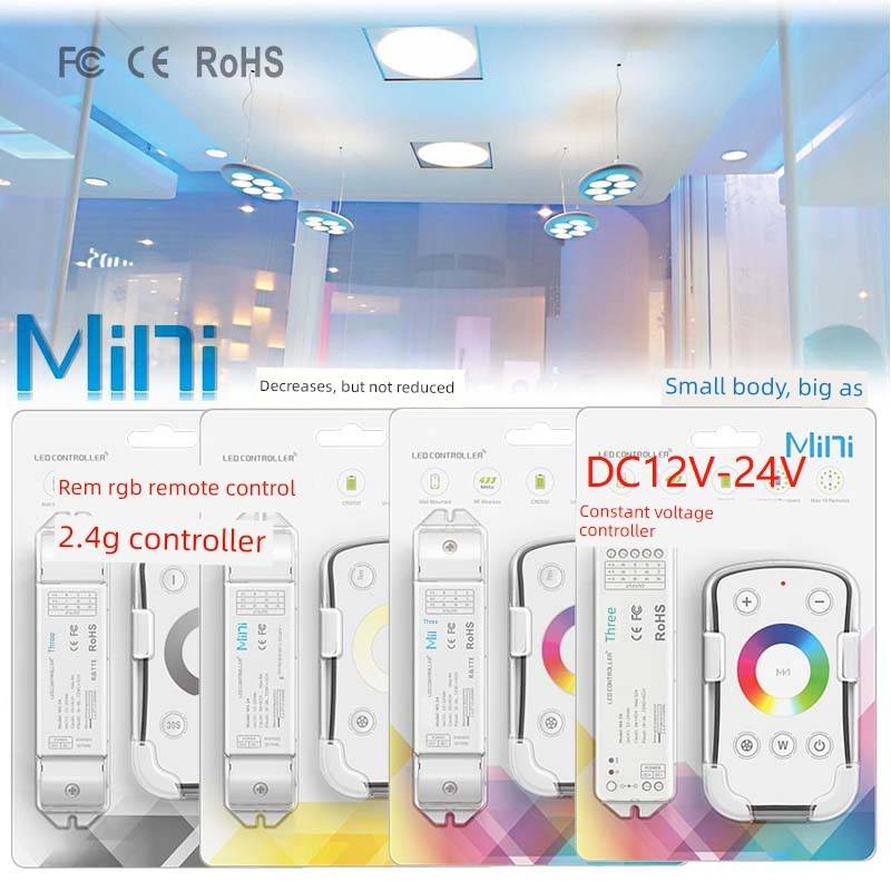 LTECH雷特LED灯条无线遥控控制器调光调色RGB灯带12-24VRGB驱动