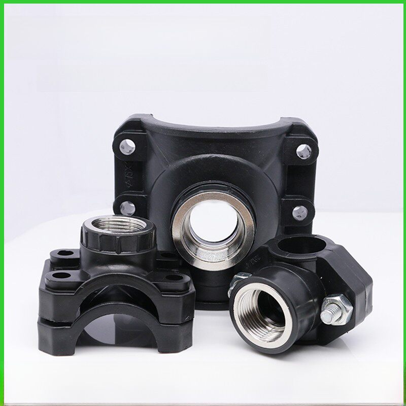 pe/ppr管哈夫节增接口分水鞍座变径抱箍三通钢内丝抢修节配件大全