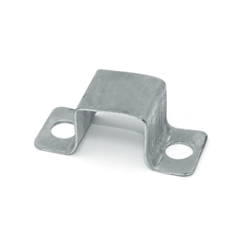 方管立柱固定连接件u型几字卡支架护栏锌钢阳台栏杆配件内卡墙卡