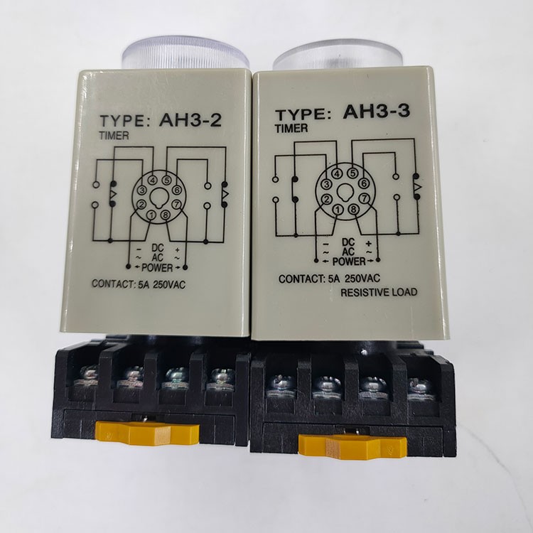 时间继电器 AH3-3 AH3-2 AC220V DC24V AC380V 3S 10S变压器银点