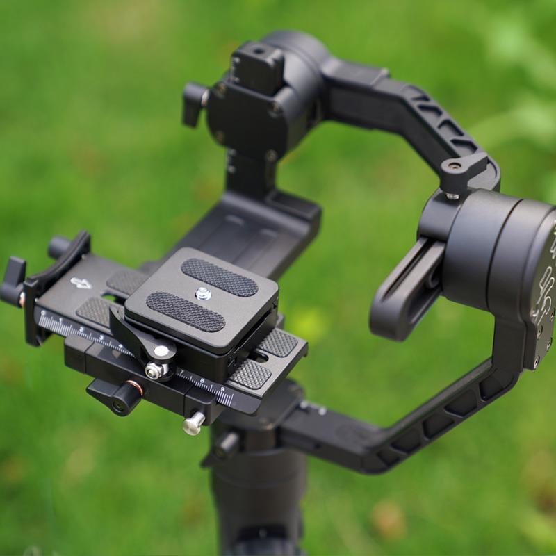 快装板底座云台夹座单反相机快拆三脚架稳定器RSC2配件增高垫P50