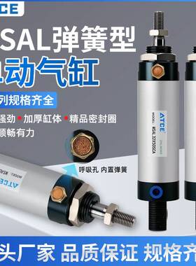 单作用弹簧压回迷你气缸MSAL16/20/25/32/40X25X75X50S单动自复位