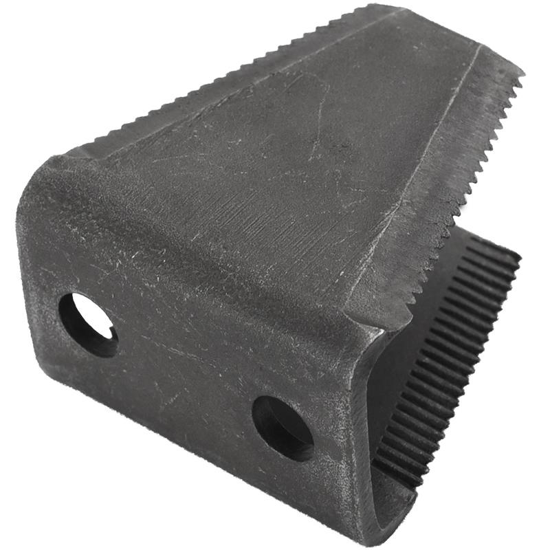 65高U形定刀35孔距通田收割机刀片锰钢合金粉碎机U型底刀农机改装