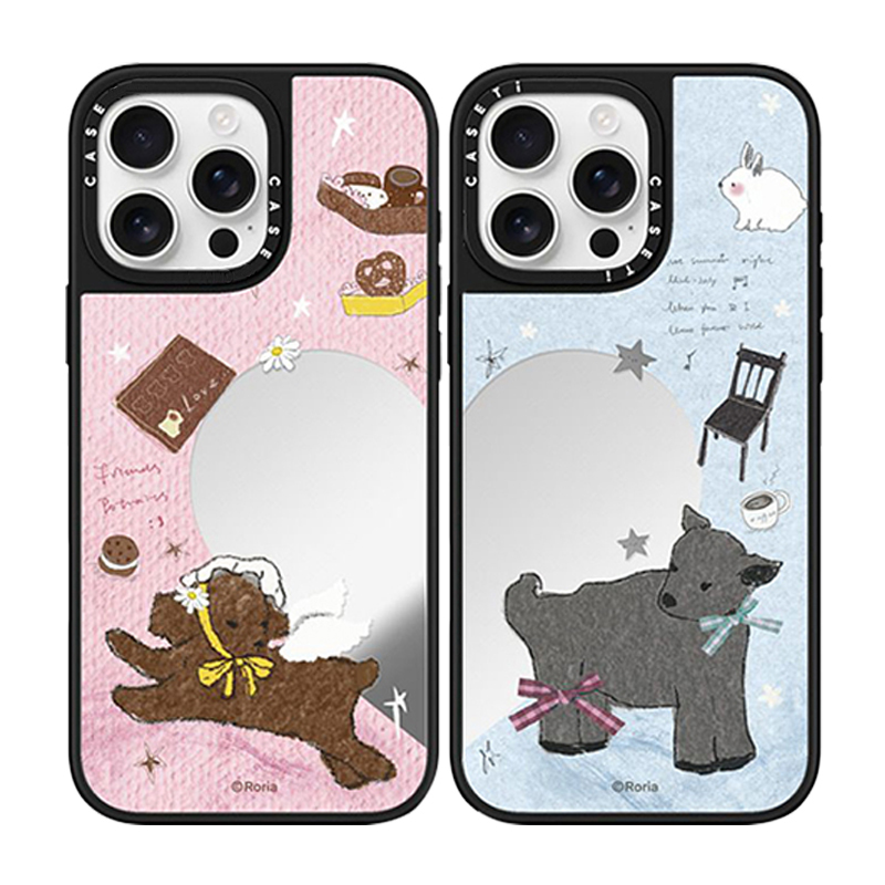 CASETi联名Roria Coffee&Cookie适用苹果iPhone16Promax手机壳15/14黑猫乐园13镜面12磁吸MagSafe华强北代购