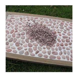 建筑专用朱红水洗石园林造景红色砾石盆栽铺面耐褪色洗米石庭院