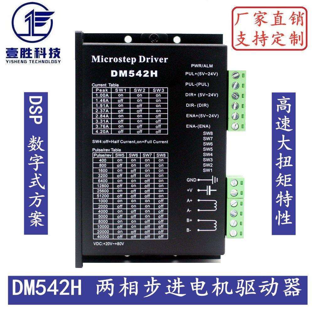 DM542H/556HDSP数字式57/86步进电机驱动器高速大扭矩DM542升级版